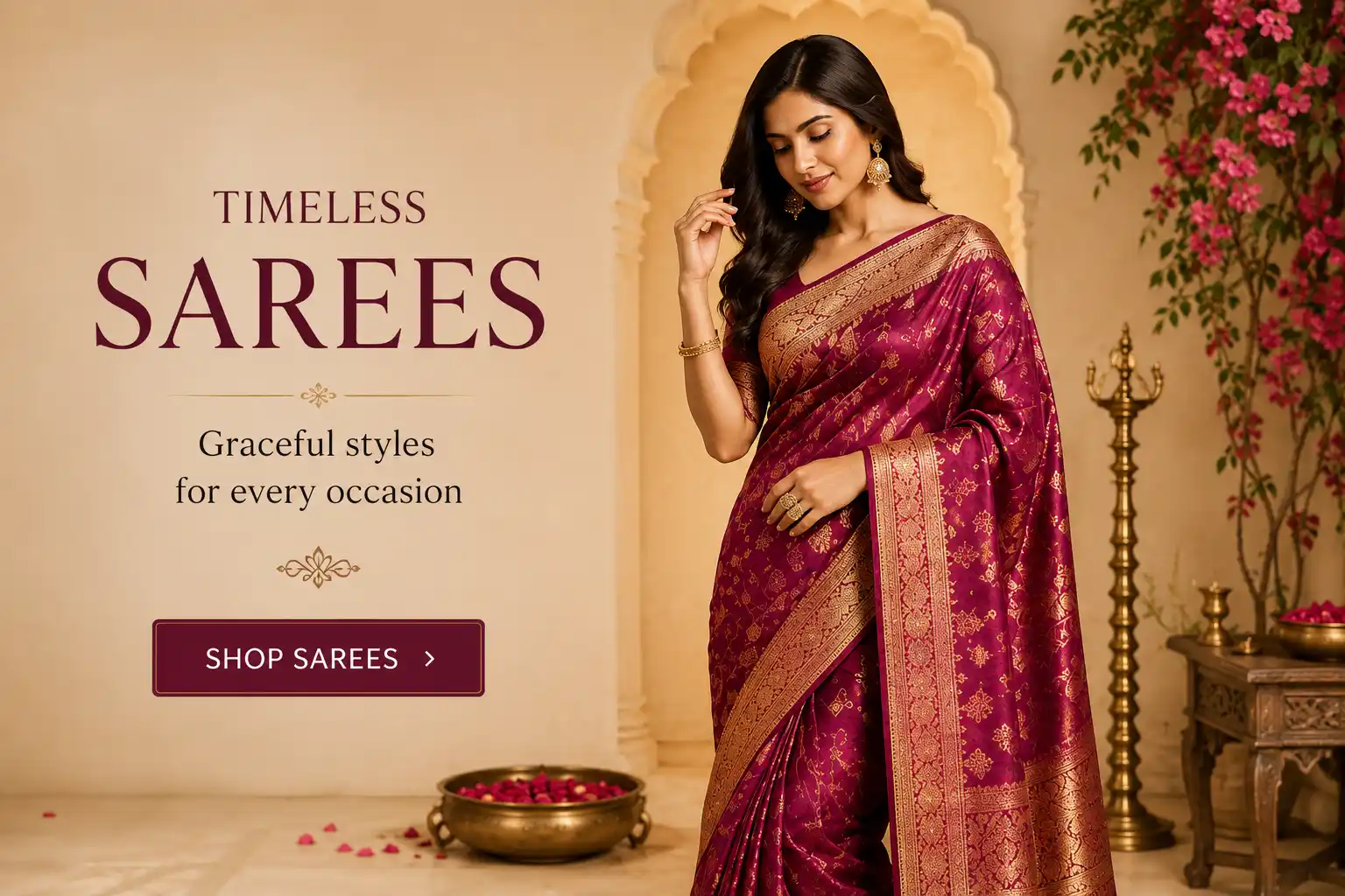 saree sale banner