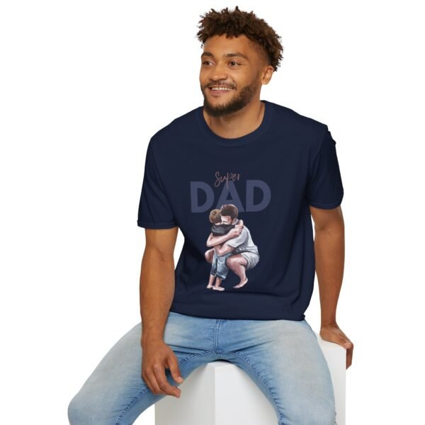 super dad unisex t shirt — father & child hug graphic tee, father’s day gift