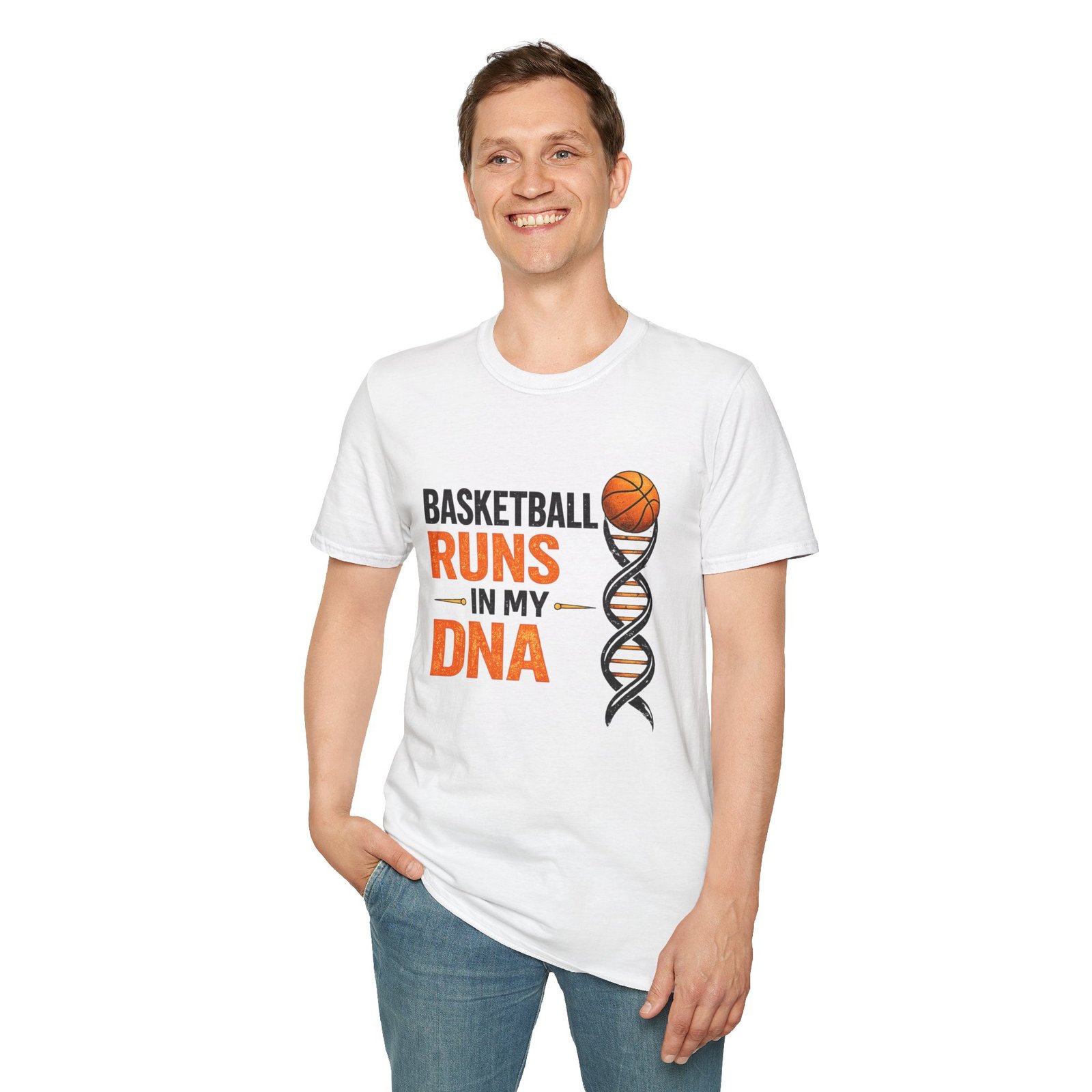 basketball runs in my dna unisex t shirt