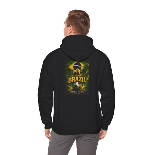 brazil football unisex hoodie – brazilian flag soccer fan pullover