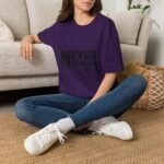 never give up unisex t shirt — inspirational "nothing is impossible" motivational tee