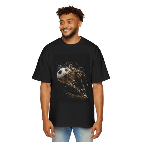 soccer explosion tee — men’s oversized football graphic shirt