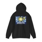 argentina futbol unisex hoodie – sun emblem argentina soccer pullover