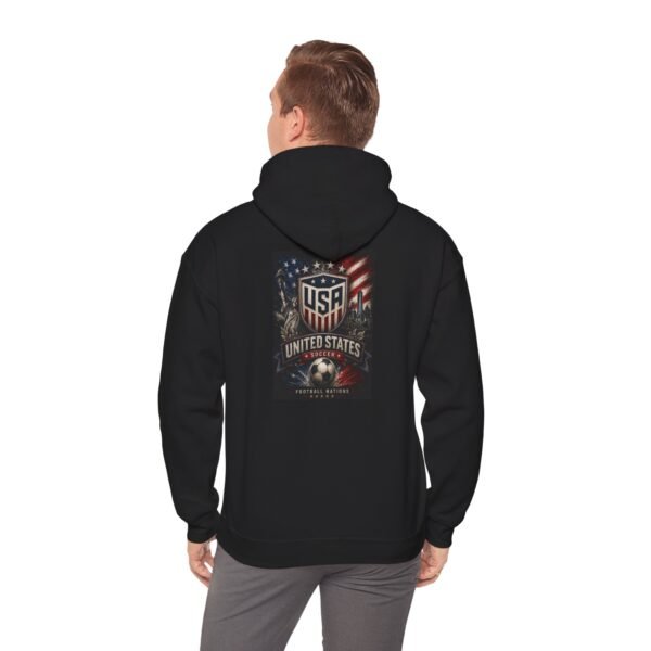 usa soccer unisex hoodie — united states soccer team flag emblem hoodie