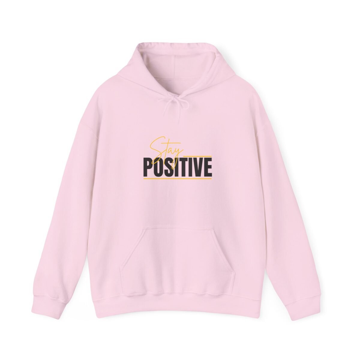 positive vibes unisex hoodie — stay positive graphic hooded sweatshirt