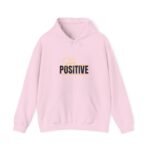 positive vibes unisex hoodie — stay positive graphic hooded sweatshirt