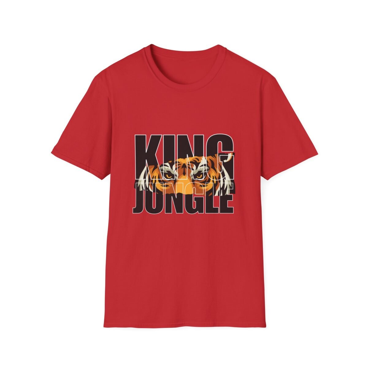 king of the jungle men t shirt — tiger graphic tee