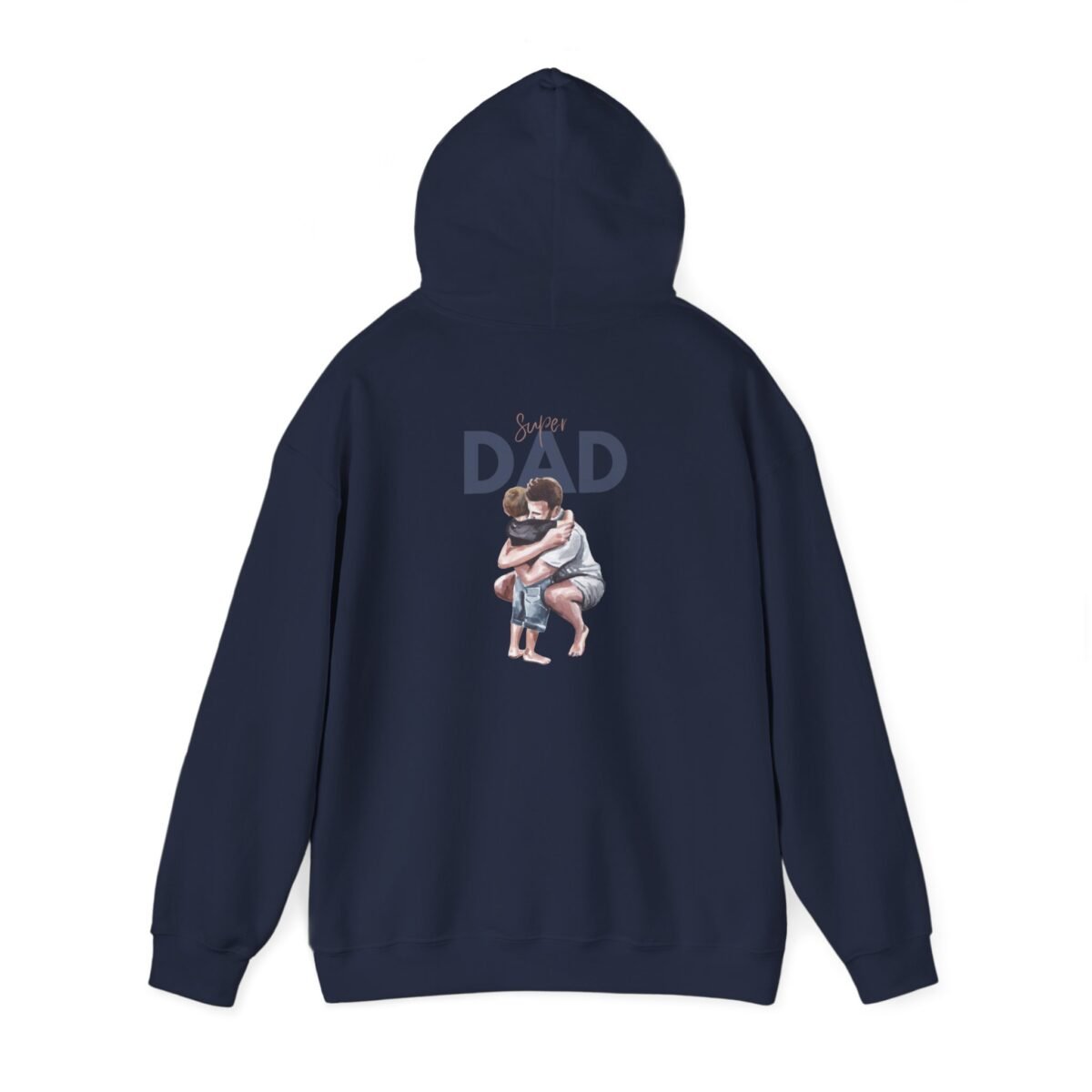 dad hug unisex hoodie — father & child heartwarming pullover