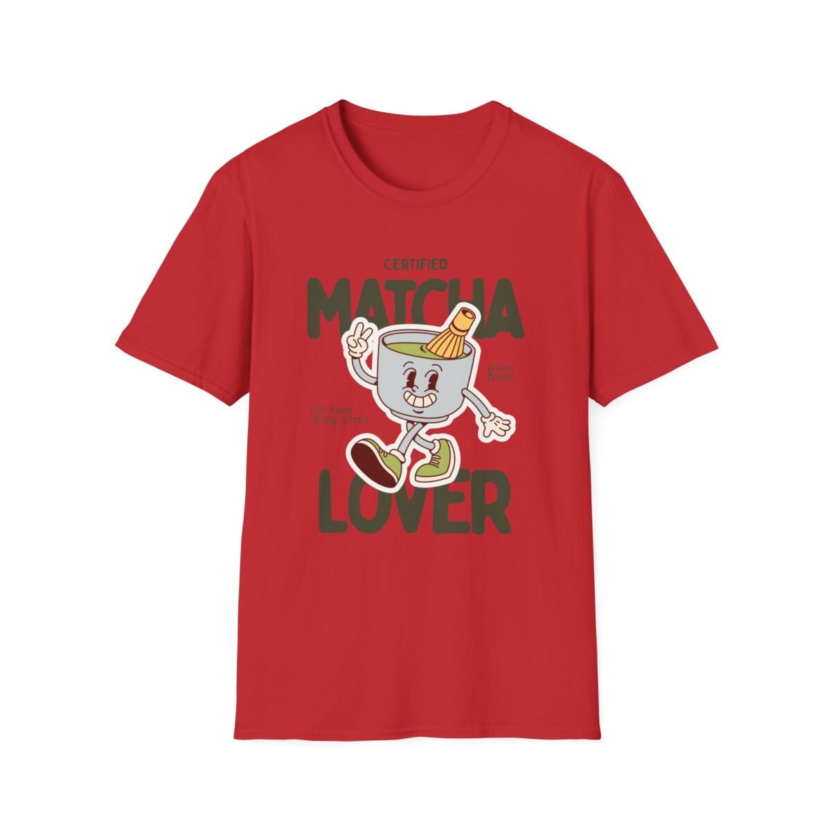certified matcha lover unisex t shirt — cute matcha cup graphic for tea fans