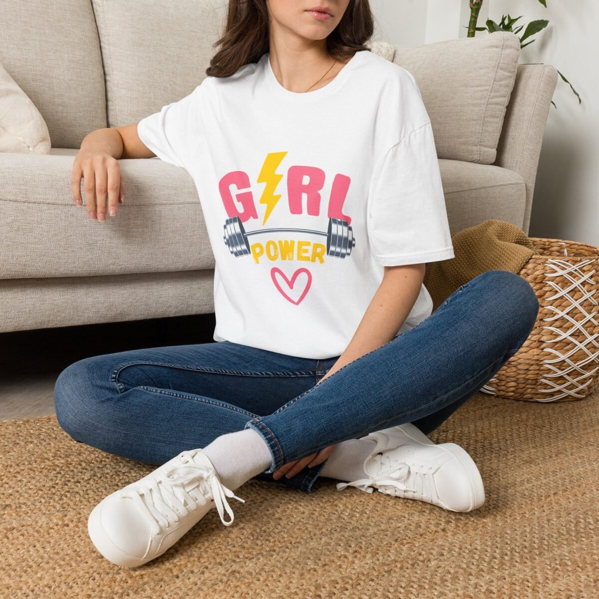 women's girl power graphic tee
