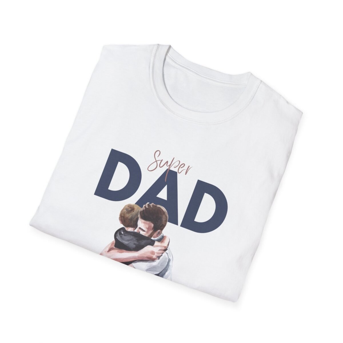 super dad unisex t shirt — father & child hug graphic tee, father’s day gift