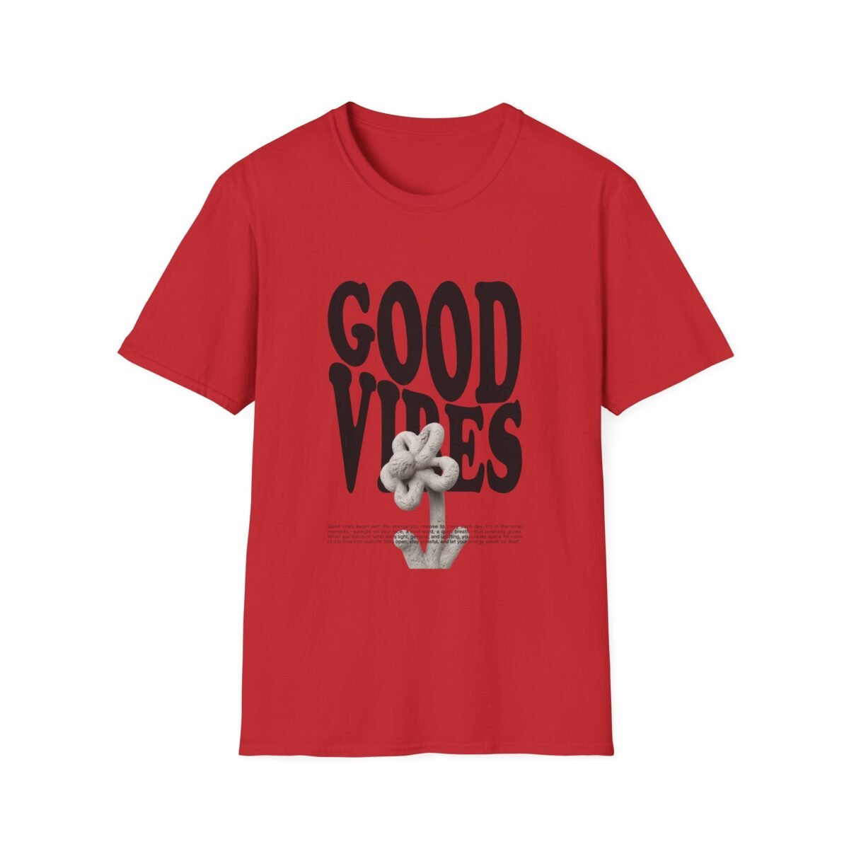good vibes unisex t shirt — retro bold text graphic tee