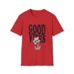 good vibes unisex t shirt — retro bold text graphic tee