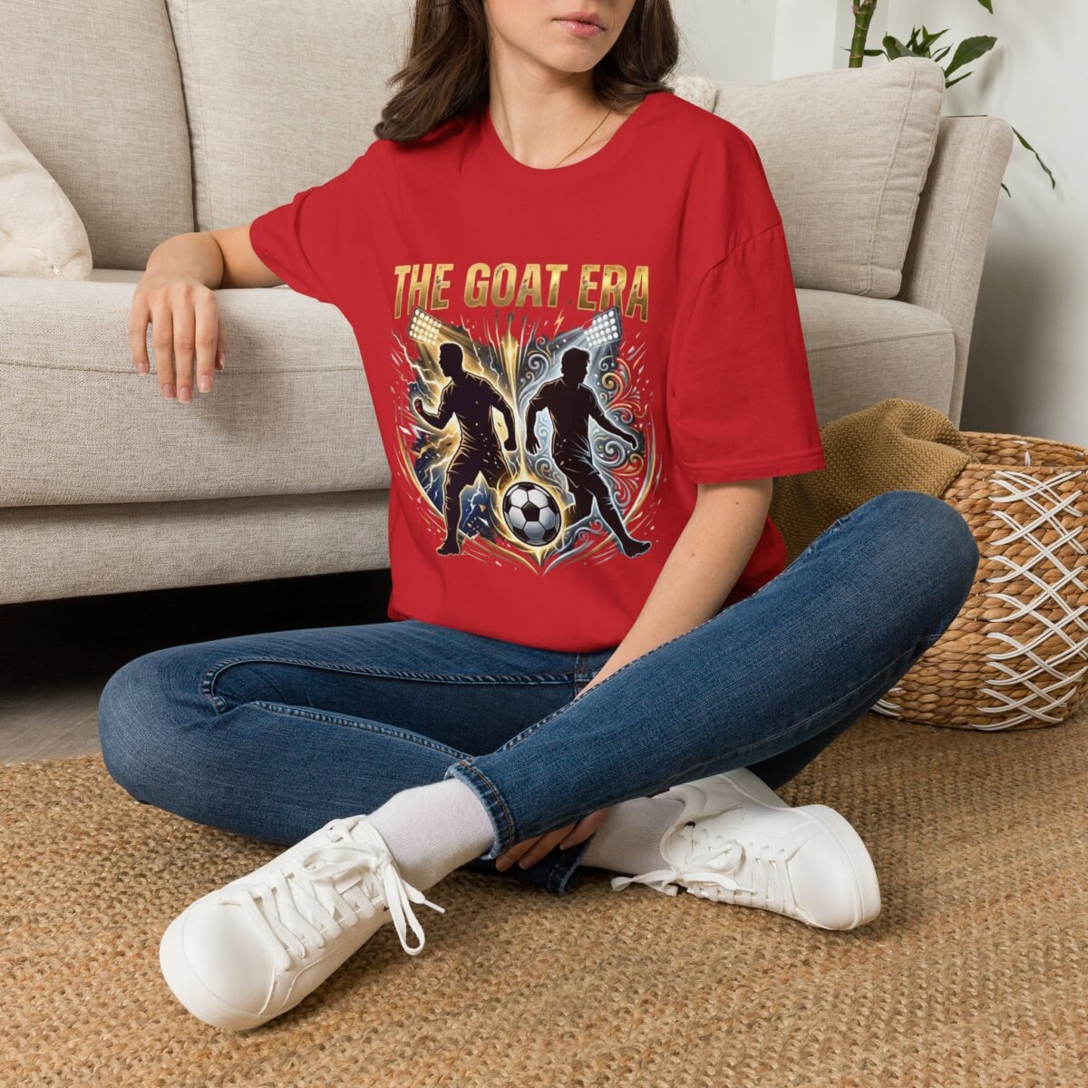 the goat era soccer unisex t shirt — bold football fan tee