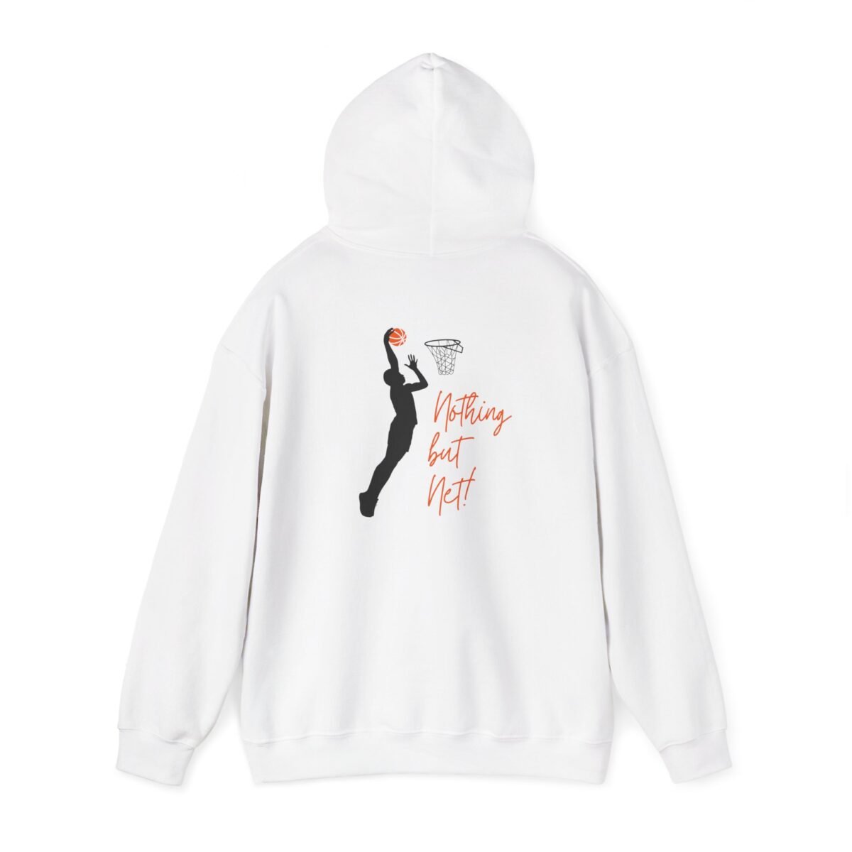 unisex hoodie nothing but net basketball hoop silhouette pullover