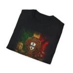 portugal crest unisex t shirt — vintage portuguese flag football supporter tee