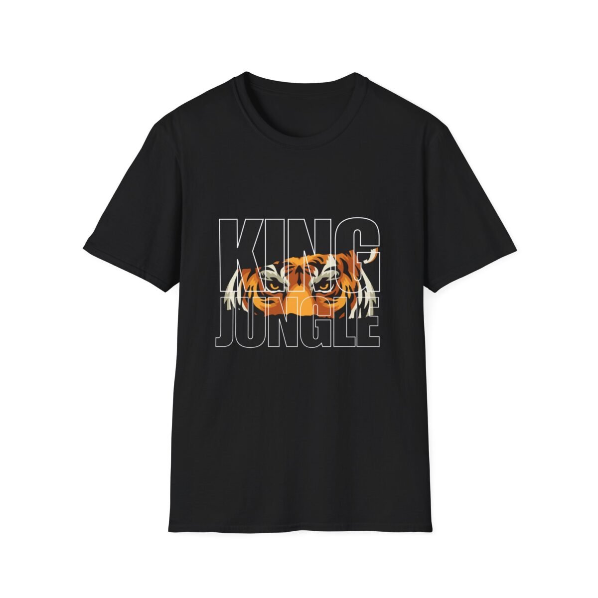king of the jungle men t shirt — tiger graphic tee