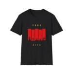 yoga life women's t‑shirt — minimal retro bar graphic tee