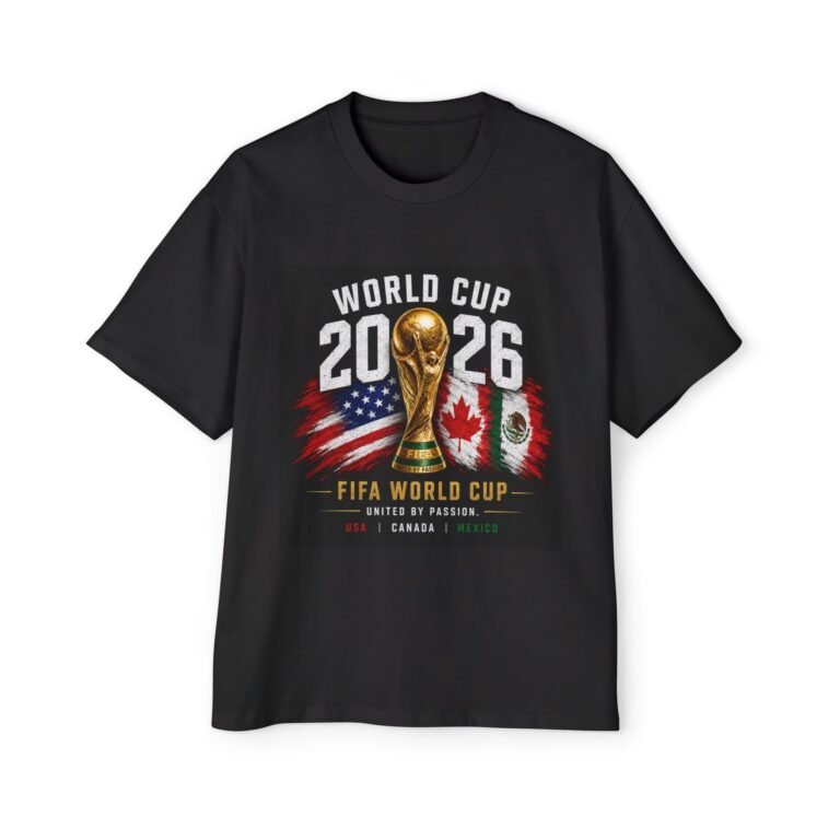 2026 fifa world cup tee — usa canada mexico world cup championship men's oversized t‑shirt
