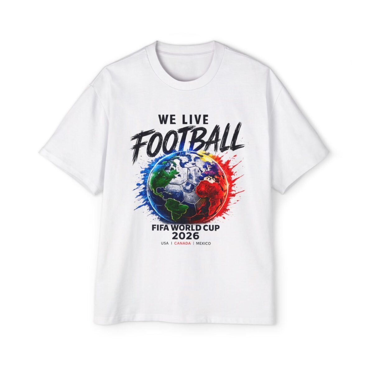 we live football world cup 2026 men's oversized t shirt