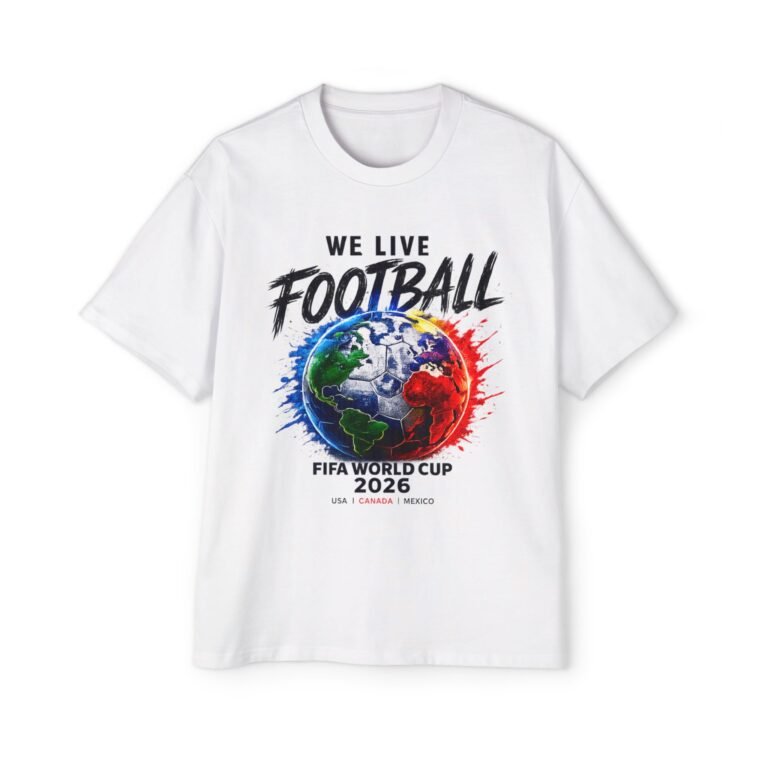 we live football world cup 2026 men's oversized t shirt