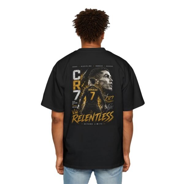cr7 'relentless' soccer tee — men's graphic jersey oversized t shirt