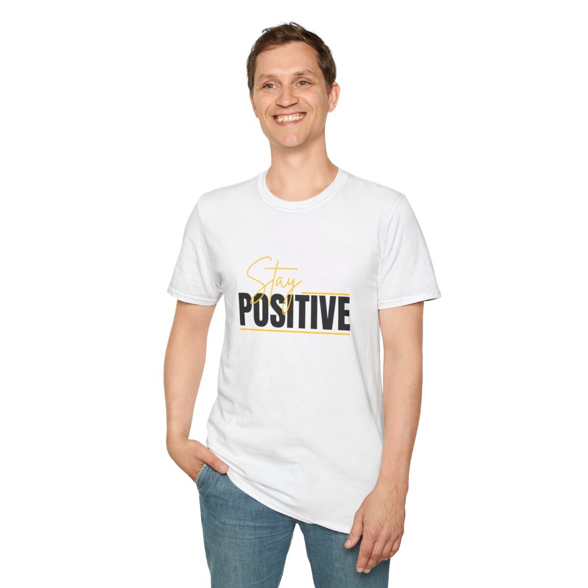 stay positive unisex t shirt — inspirational motivational tee