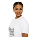 positive vibes only unisex t shirt — retro happy script tee