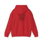 positive vibes only unisex hoodie — retro handlettered graphic smiley sweatshirt