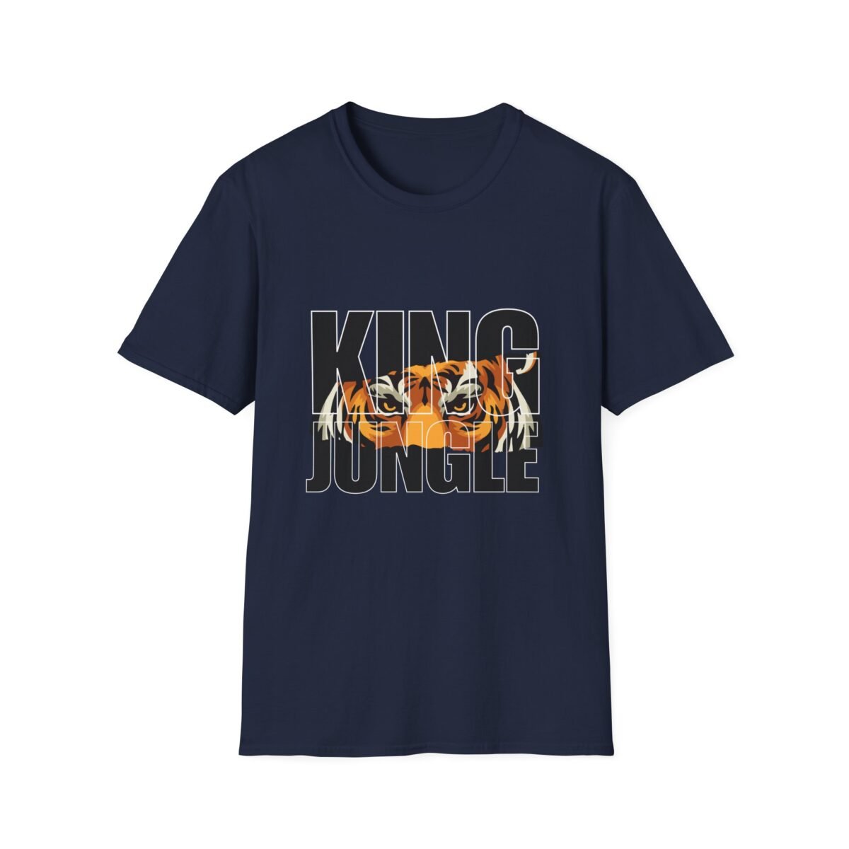 king of the jungle men t shirt — tiger graphic tee