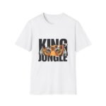 king of the jungle men t shirt — tiger graphic tee