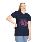 positive vibes unisex t shirt — retro pink box graphic tee