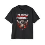the world stops for football tee men's oversized t shirt
