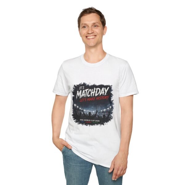 matchday unisex t shirt "it's matchday, let's make history" soccer fan tee