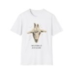 goat graphic unisex t shirt — “i’m literally just a goat” funny farm animal tee