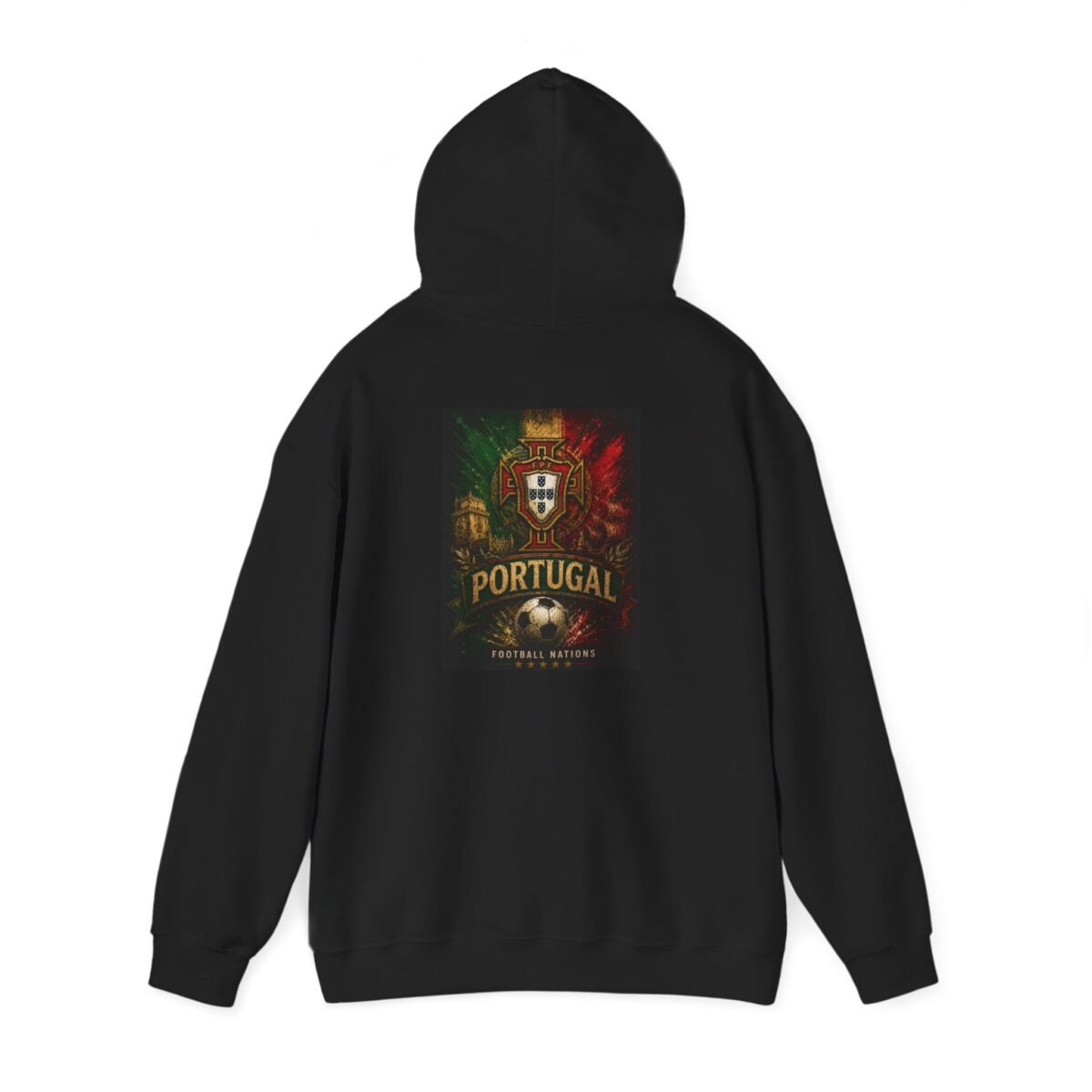 portugal soccer unisex hoodie portuguese football crest & lion design