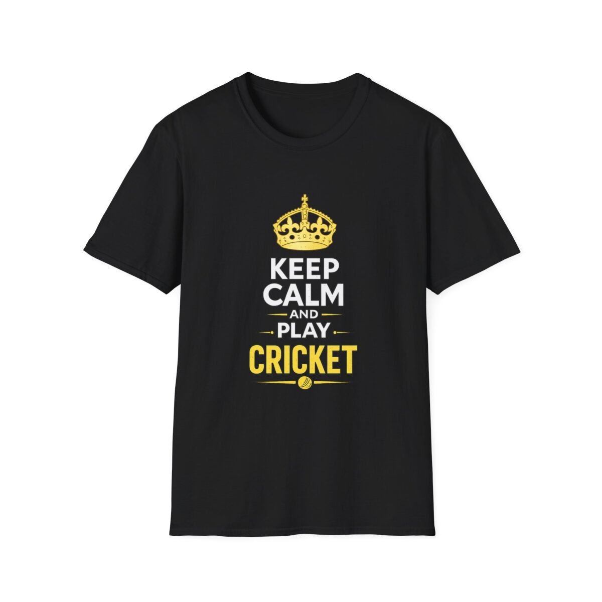 keep calm and play cricket unisex t shirt — cricket fan tee