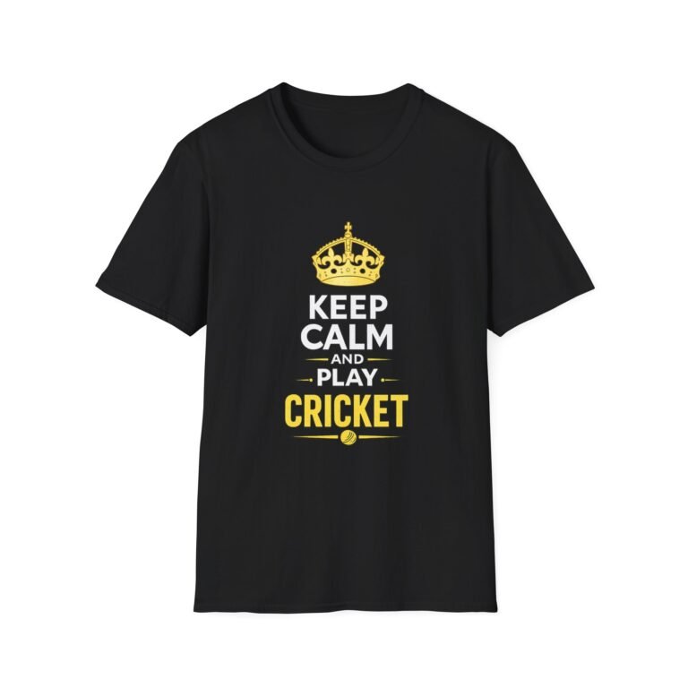 keep calm and play cricket unisex t shirt — cricket fan tee