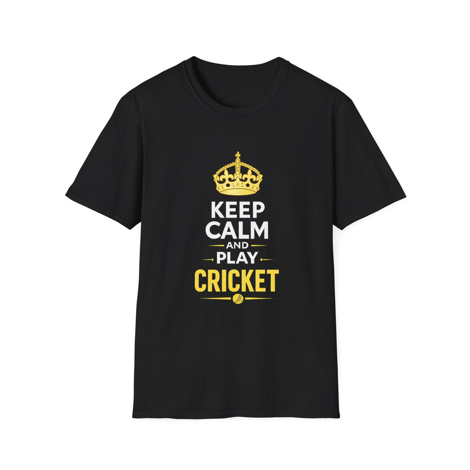 keep calm and play cricket unisex t shirt — cricket fan tee