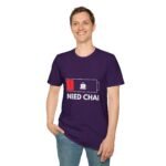 low battery coffee tee — "need chai" graphic unisex t shirt