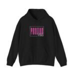 positive vibes unisex hoodie — retro pink graphic pullover