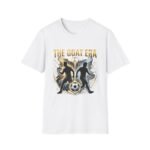 the goat era soccer unisex t shirt — bold football fan tee