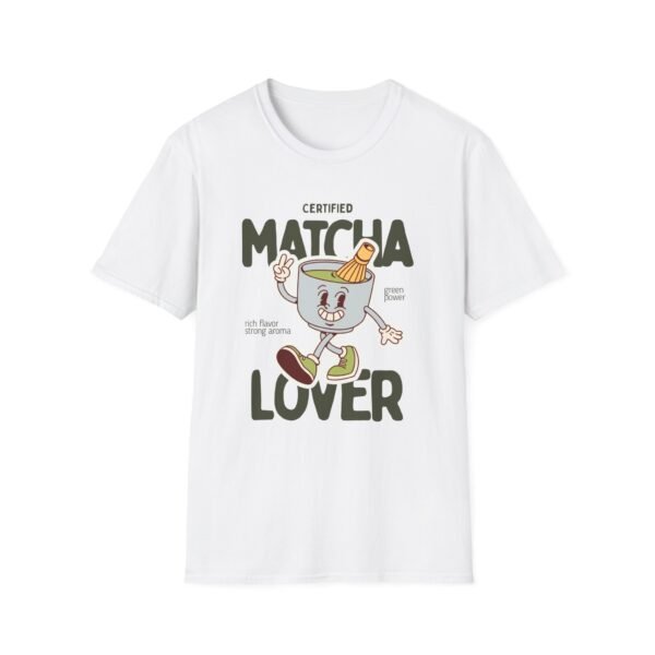 certified matcha lover unisex t shirt — cute matcha cup graphic for tea fans