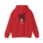 good vibes unisex hoodie — retro surfing graphic pullover