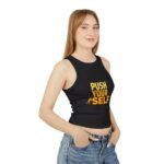 push your self racer women's tank crop top – women's motivational workout tank top
