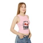 basketball "this is a good thing" women's racer crop tank top