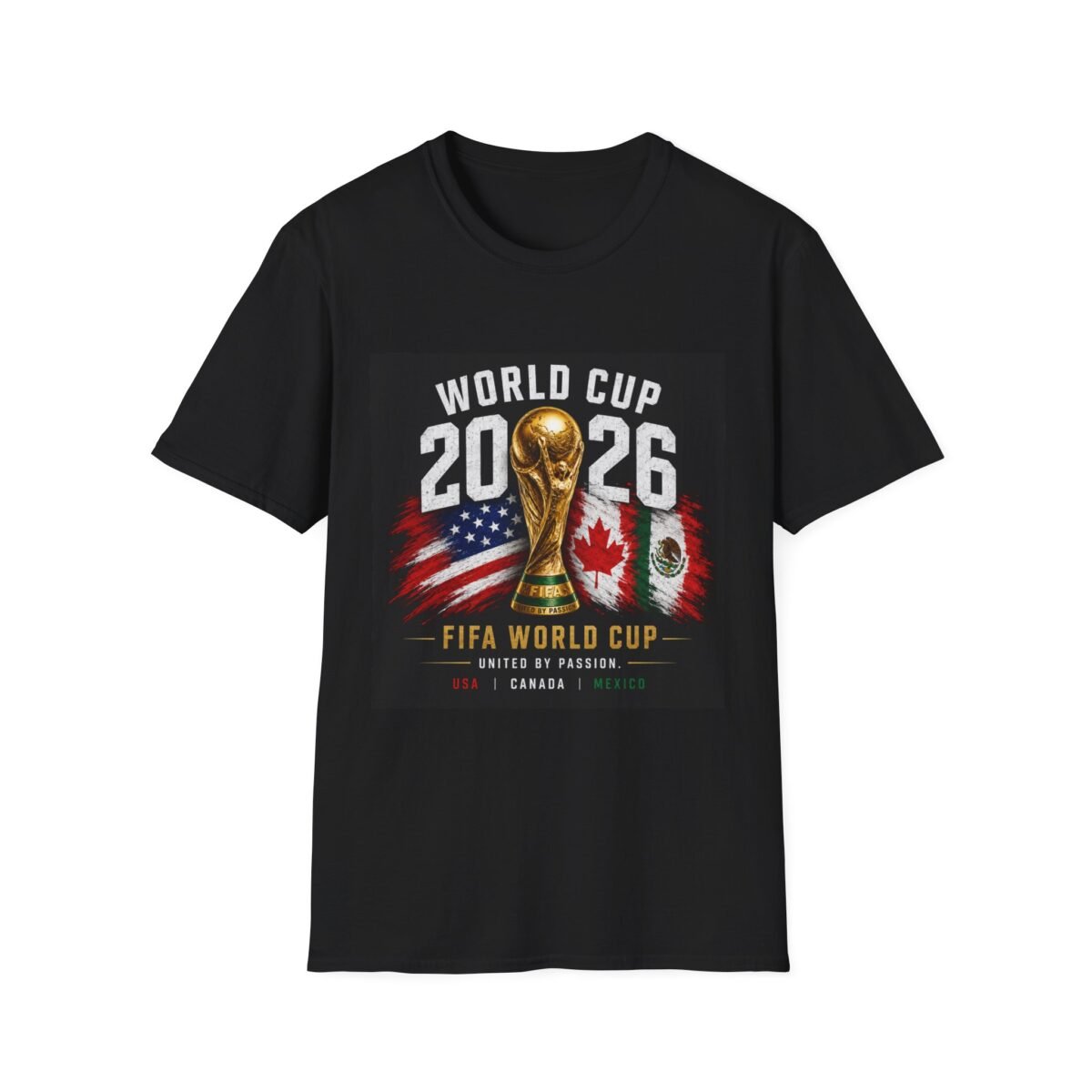 2026 fifa world cup unisex t shirt — usa & mexico co host soccer tee