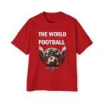 the world stops for football tee men's oversized t shirt
