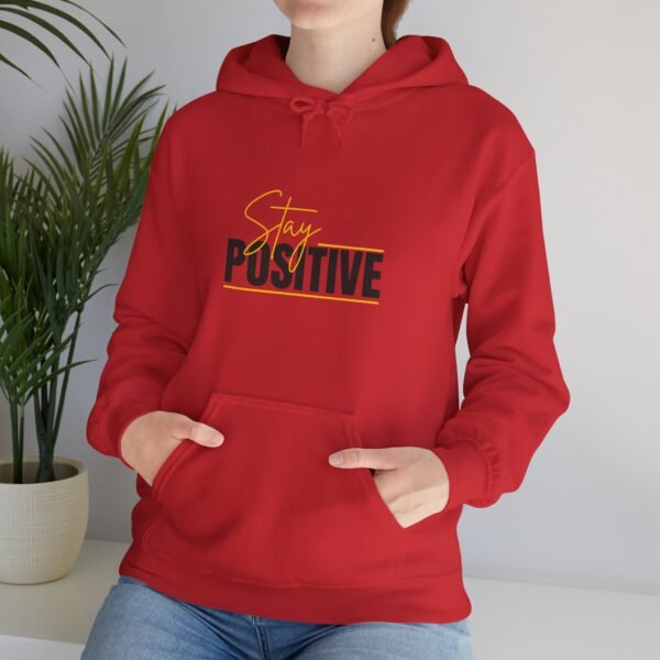 positive vibes unisex hoodie — stay positive graphic hooded sweatshirt