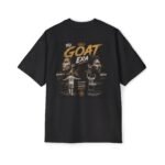 the goat era tee – ronaldo & messi tribute oversized men’s t shirt